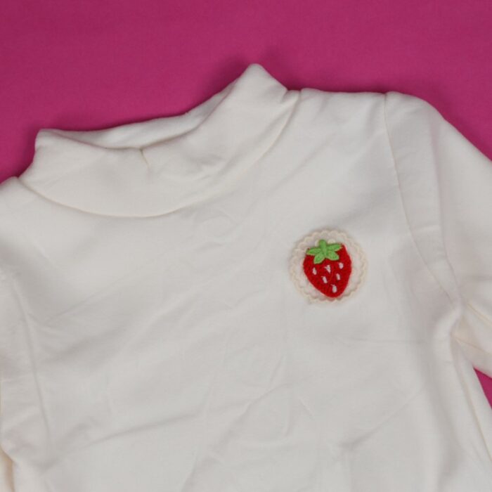 ⁦بلوزة بأكمام طويلة للأطفال لون ابيض⁩ - الصورة ⁦7⁩