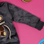 ⁦بجامة بتصميم رسوم الدب (قطعتين) للأطفال لون رمادي⁩ - الصورة ⁦5⁩