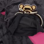 ⁦بجامة بتصميم رسوم الدب (قطعتين) للأطفال لون رمادي⁩ - الصورة ⁦8⁩