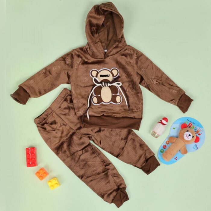 103378264_67de12af42ca8 بجامة بتصميم رسوم الدب (قطعتين) للأطفال لون بني - الصورة 1