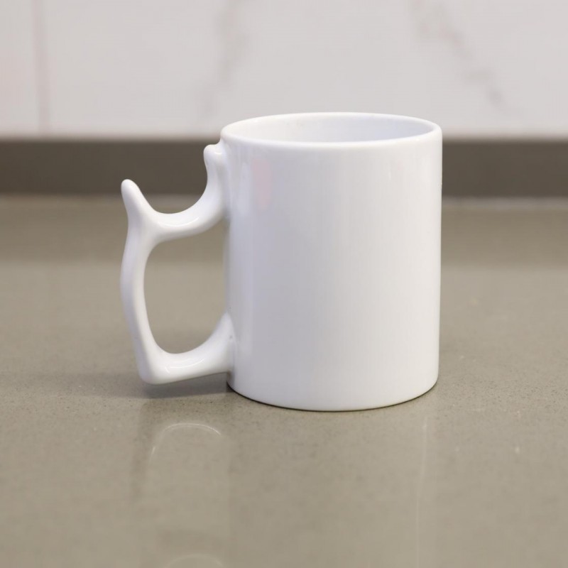 ⁦مج بورسلان سعة 250 مل لون ابيض⁩ - الصورة ⁦1⁩