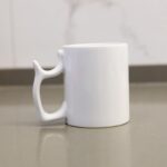 ⁦مج بورسلان سعة 250 مل لون ابيض⁩ - الصورة ⁦2⁩