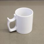 ⁦مج بورسلان سعة 250 مل لون ابيض⁩ - الصورة ⁦3⁩