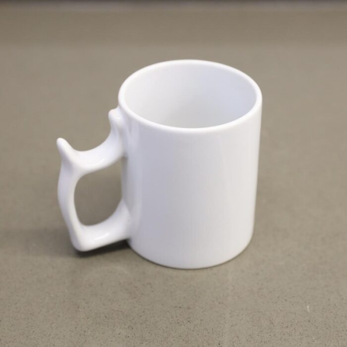 ⁦مج بورسلان سعة 250 مل لون ابيض⁩ - الصورة ⁦3⁩