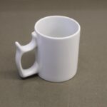 ⁦مج بورسلان سعة 250 مل لون ابيض⁩ - الصورة ⁦4⁩