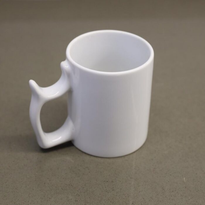 ⁦مج بورسلان سعة 250 مل لون ابيض⁩ - الصورة ⁦4⁩