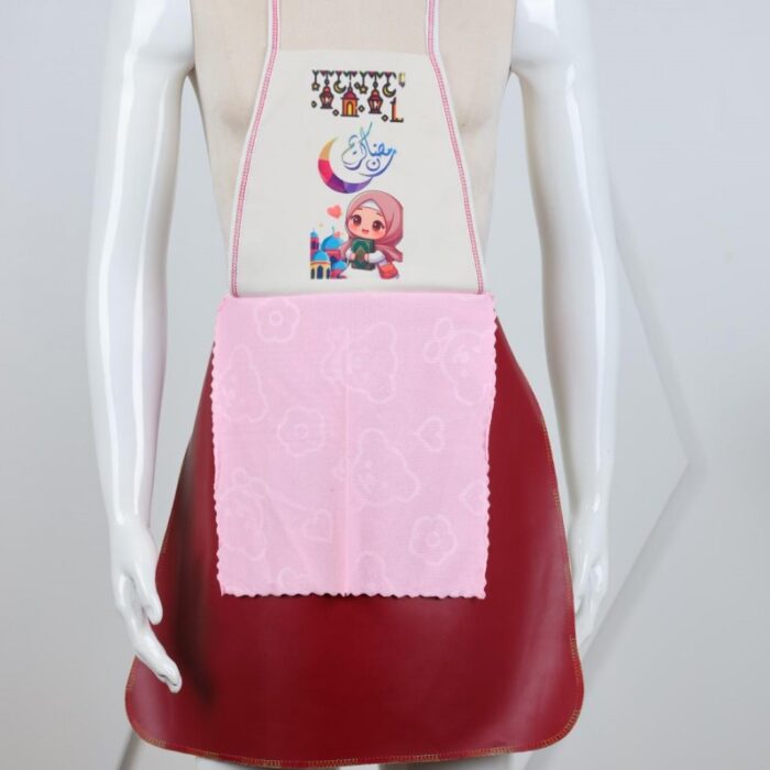 ⁦مريول مطبخ مع بشكير مدمج⁩ - الصورة ⁦3⁩