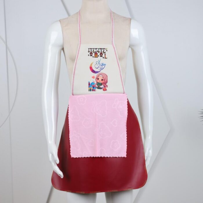 ⁦مريول مطبخ مع بشكير مدمج⁩ - الصورة ⁦4⁩