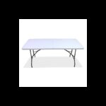 طاولة شنطة قابلة للفك والتركيب مقاس 180×70×74 سم لون ابيض