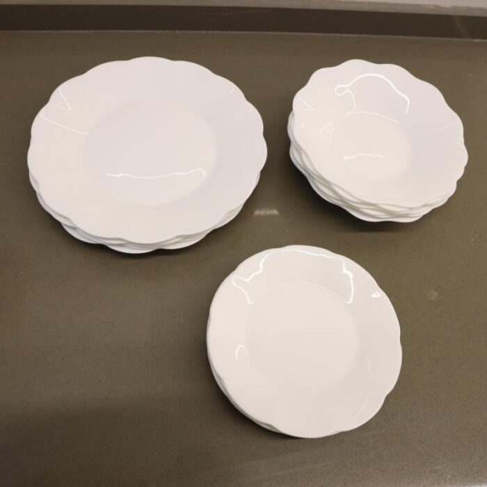 ⁦طقم صحون 18 قطعة لون ابيض⁩ - الصورة ⁦7⁩