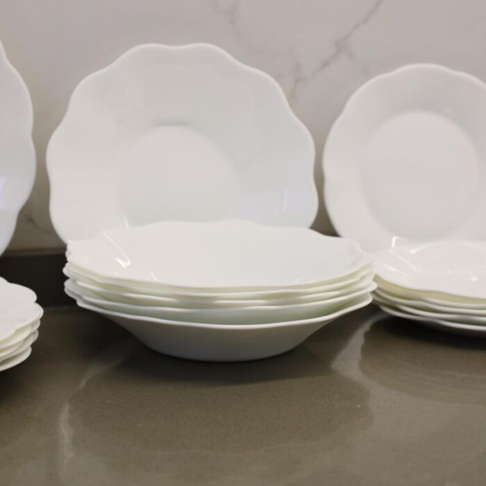⁦طقم صحون 18 قطعة لون ابيض⁩ - الصورة ⁦12⁩