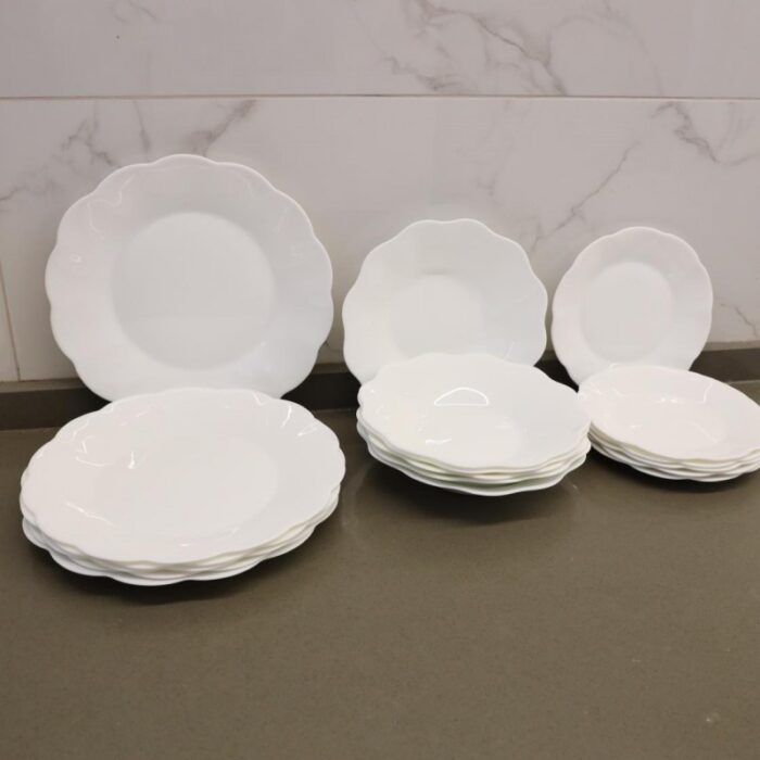 ⁦طقم صحون 18 قطعة لون ابيض⁩ - الصورة ⁦13⁩