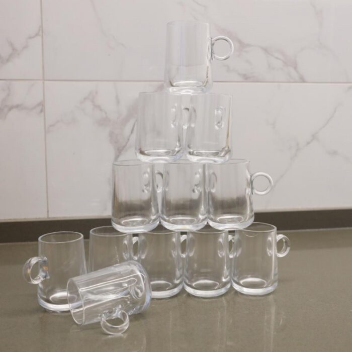 ⁦طقم كاسات شاي زجاج شفاف عدد 12 قطعة⁩ - الصورة ⁦2⁩