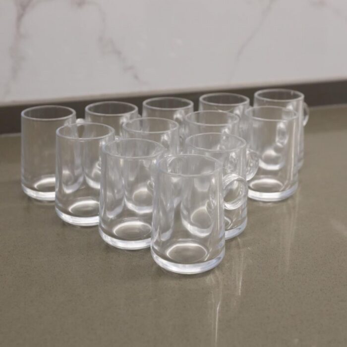 ⁦طقم كاسات شاي زجاج شفاف عدد 12 قطعة⁩ - الصورة ⁦6⁩