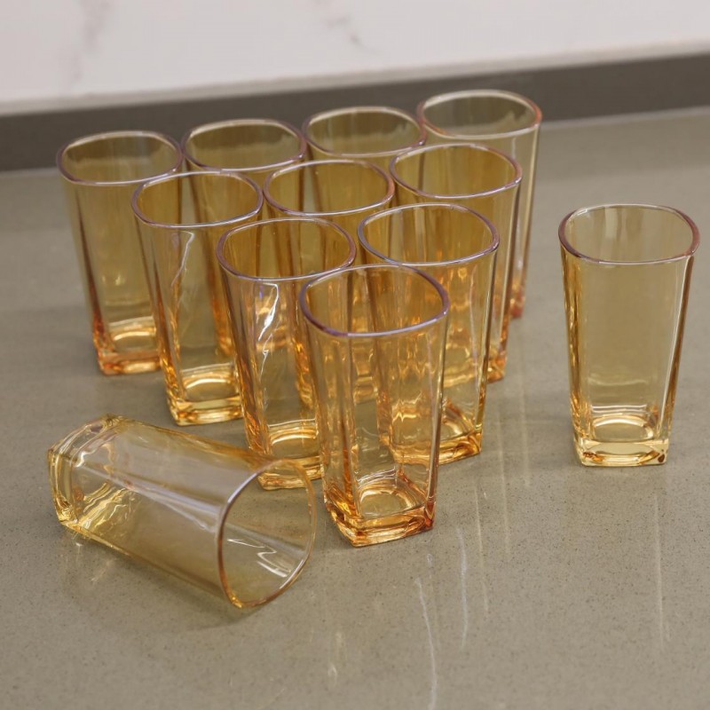 ⁦طقم كاسات عصير زجاج عدد 12 قطعة⁩ - الصورة ⁦1⁩