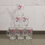 ⁦طقم كاسات شاي زجاج بتصميم رمضاناني 6 قطع سعة 125 مل⁩ - الصورة ⁦2⁩