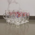 ⁦طقم كاسات شاي زجاج بتصميم رمضاناني 6 قطع سعة 125 مل⁩ - الصورة ⁦5⁩