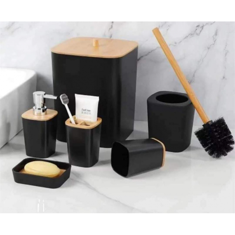 ⁦طقم اكسسوارات حمام 6 قطع⁩ - الصورة ⁦1⁩