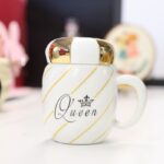 ⁦طقم فناجين مع غطاء عدد 2 لون أسود و أبيض⁩ - الصورة ⁦4⁩