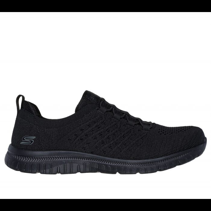 ⁦Skechers Women's Virtue - Show Runner Shoes - حذاء سكيتشرز فيرتشر شو رانر للنساء لون اسود⁩ - الصورة ⁦2⁩