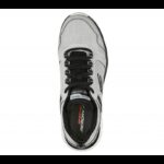 ⁦Skechers Men's Track - Knockhill Shoes - حذاء سكيتشرز تراك - نوك هيل للرجال لون رمادي⁩ - الصورة ⁦3⁩