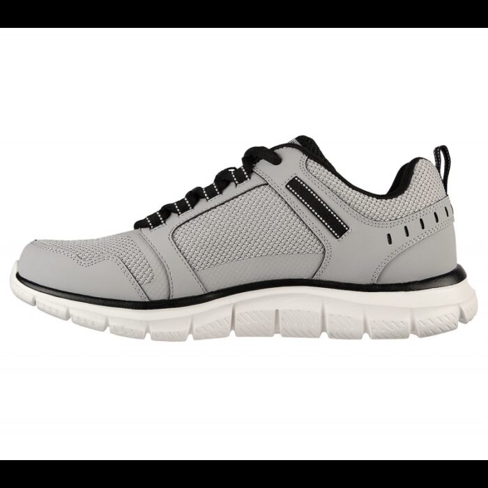 ⁦Skechers Men's Track - Knockhill Shoes - حذاء سكيتشرز تراك - نوك هيل للرجال لون رمادي⁩ - الصورة ⁦5⁩