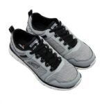 ⁦Skechers Men's Track - Knockhill Shoes - حذاء سكيتشرز تراك - نوك هيل للرجال لون رمادي⁩ - الصورة ⁦6⁩