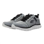 ⁦Skechers Men's Track - Knockhill Shoes - حذاء سكيتشرز تراك - نوك هيل للرجال لون رمادي⁩ - الصورة ⁦8⁩