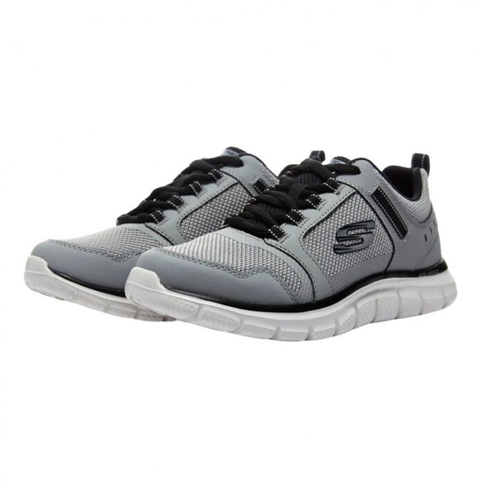 ⁦Skechers Men's Track - Knockhill Shoes - حذاء سكيتشرز تراك - نوك هيل للرجال لون رمادي⁩ - الصورة ⁦8⁩