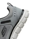 ⁦Skechers Men's Track - Knockhill Shoes - حذاء سكيتشرز تراك - نوك هيل للرجال لون رمادي⁩ - الصورة ⁦10⁩