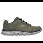 ⁦Skechers Men's Track - Knockhill Shoes - حذاء سكيتشرز تراك - نوك هيل للرجال لون زيتي⁩ - الصورة ⁦2⁩