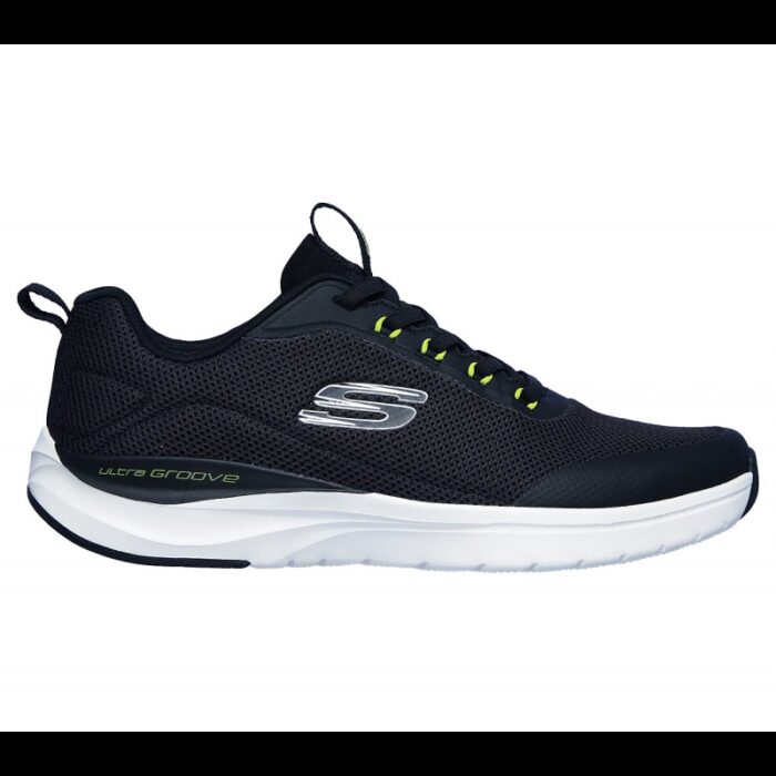 ⁦حذاء سكيتشرز ألترا جروفي لايف سيشن للرجال لون أسود-Skechers Men's Ultra Groove Live Session Shoes⁩ - الصورة ⁦2⁩