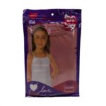 طقم داخلي بناتي قطعتين شباح وبوكسر للأطفال لون كرميدي