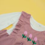 ⁦فستان للأطفال لون زهري⁩ - الصورة ⁦6⁩