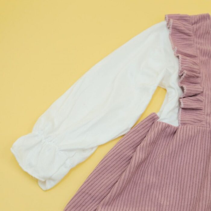 ⁦فستان للأطفال لون زهري⁩ - الصورة ⁦7⁩