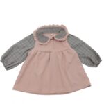 فستان للأطفال لون بيج