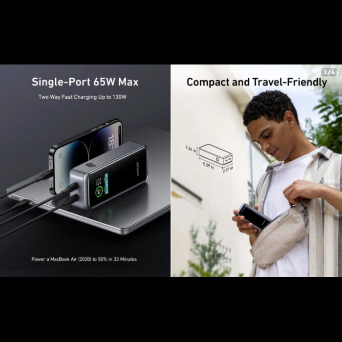 ⁦Anker Prime 12000mAh Power Bank (130W)⁩ - الصورة ⁦2⁩