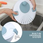 ⁦نشافة الورقيات البلاستيكية خضراء سعة 4 لتر⁩ - الصورة ⁦5⁩