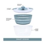 ⁦نشافة الورقيات البلاستيكية خضراء سعة 4 لتر⁩ - الصورة ⁦7⁩