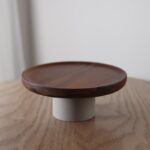 ⁦ستاند خشب طبيعي مع سيراميك 22 طول ارتفاع 8⁩ - الصورة ⁦3⁩