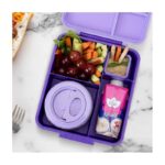 ⁦لانش بوكس لون بنفسجي ارتفاع 7 طول 22 عرض 18⁩ - الصورة ⁦5⁩