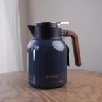 تيرموس مع ايد خشب بامبو سعة 1.5 لتر