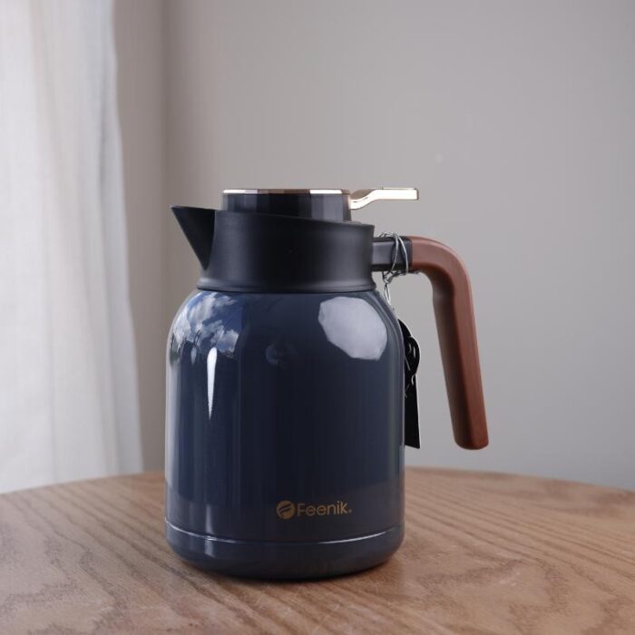 ⁦تيرموس مع ايد خشب بامبو سعة 1.5 لتر⁩ - الصورة ⁦2⁩