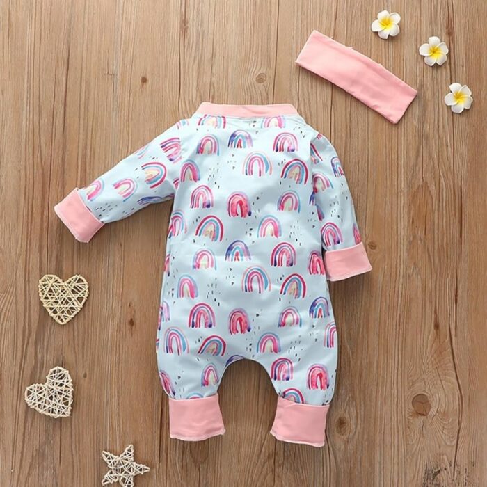 ⁦أفرهول بناتي مع بندانة لون أزرق فاتح⁩ - الصورة ⁦3⁩