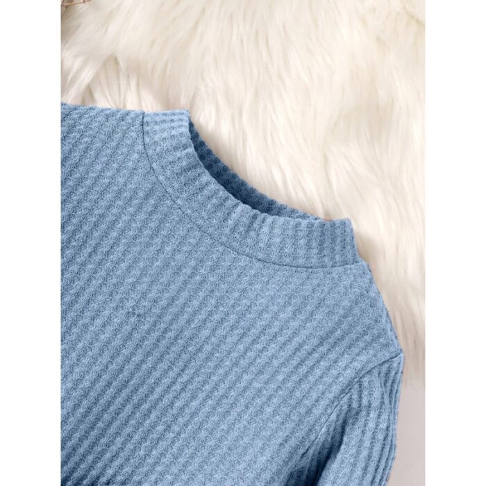 ⁦فستان ربيعي لون ازرق⁩ - الصورة ⁦4⁩