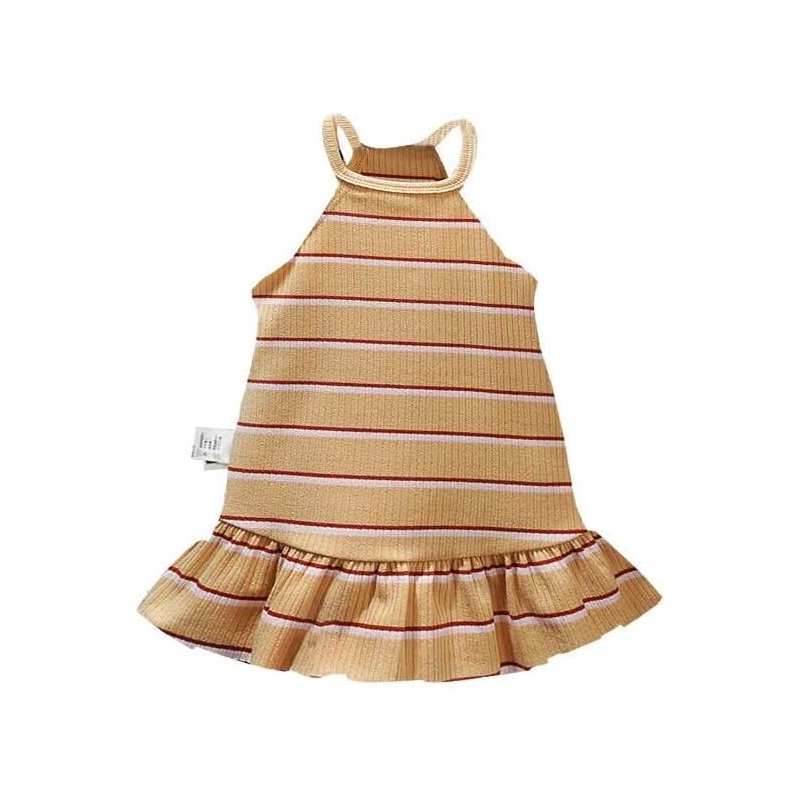 ⁦فستان صوف للأطفال لون بيج⁩ - الصورة ⁦1⁩