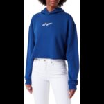 هودي قصير للنساء لون أزرق