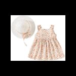 فستان بناتي لون زهري