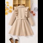 ⁦جاكيت طويل بناتي لون بيج⁩ - الصورة ⁦2⁩