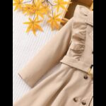 ⁦جاكيت طويل بناتي لون بيج⁩ - الصورة ⁦4⁩